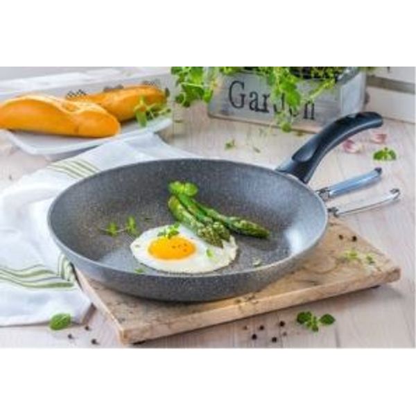 Five Lot 3 Poêles Anti-adhésives - D20, D24, D28cm | Aluminium Induction | Pour Cuisine Quotidienne